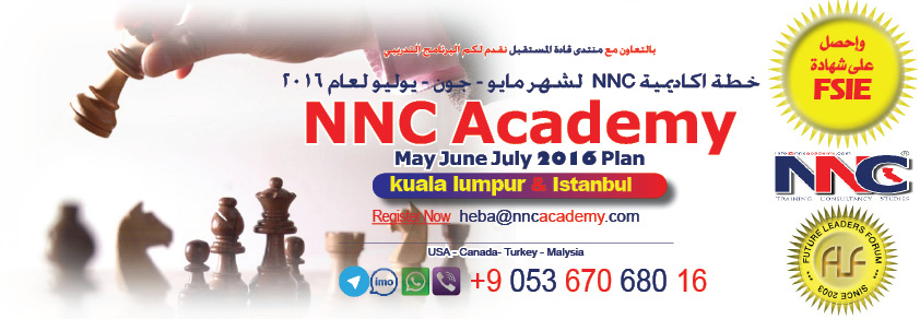 خطة اكاديمية NNC لشهر مايو - جون - يوليو لعام 2016 NNC Academy May June July 2016 Plan